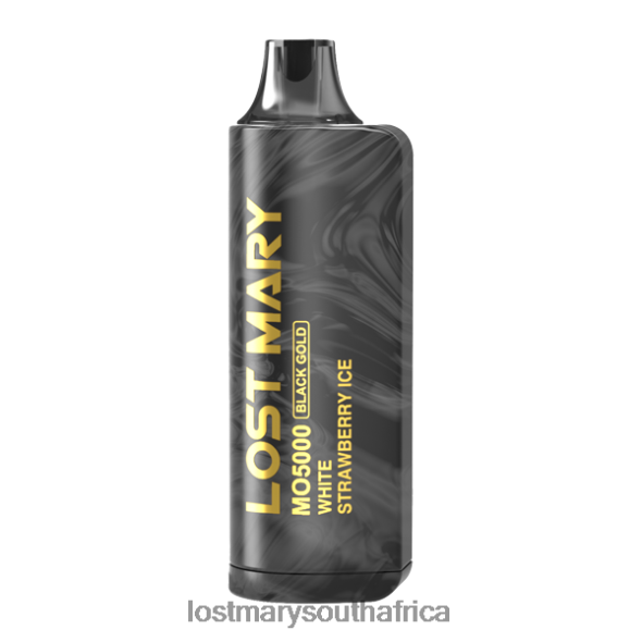 LOST MARY MO5000 Black Gold Edition White Strawberry Ice - Lost Mary Vape Sale L6R88J97