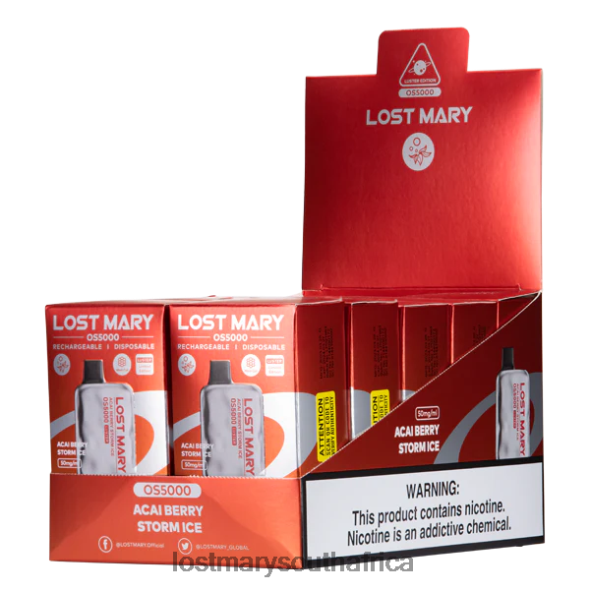 LOST MARY OS5000 Luster Acai Berry Storm Ice - Lost Mary Vape L6R88J1