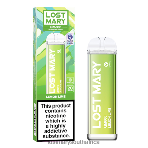 LOST MARY QM600 Disposable Vape Lemon Lime - Lost Mary Flavours L6R88J168