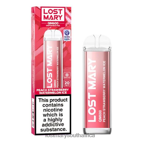 LOST MARY QM600 Disposable Vape Peach Strawberry Watermelon - Lost Mary Sale L6R88J166