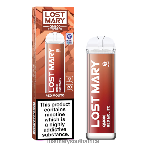 LOST MARY QM600 Disposable Vape Red Mojito - Lost Mary Price L6R88J164