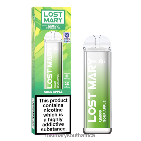 LOST MARY QM600 Disposable Vape Sour Apple - Lost Mary Vape Flavours L6R88J165