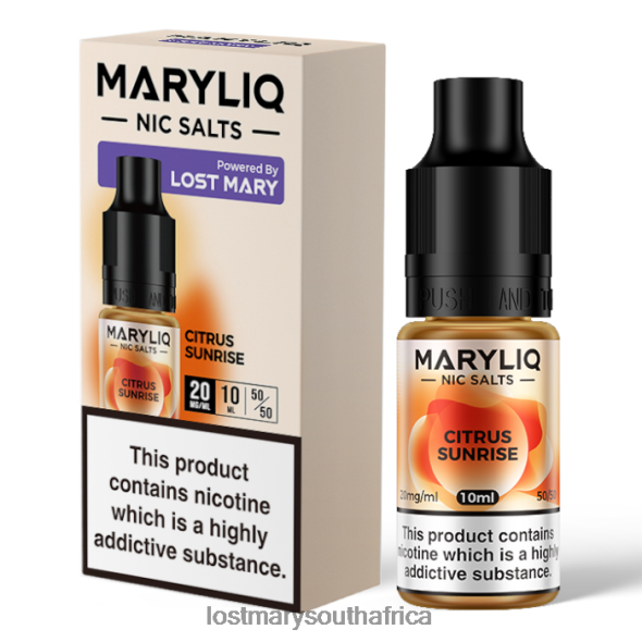 LOST MARY MARYLIQ Nic Salts - 10ml Citrus - Lost Mary Website L6R88J210