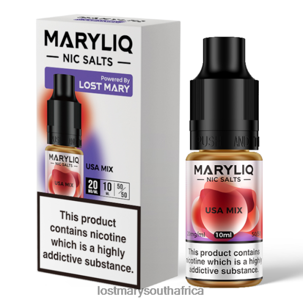 LOST MARY MARYLIQ Nic Salts - 10ml Usa Mix - Lost Mary Online Store L6R88J219
