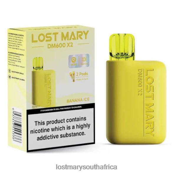 LOST MARY DM600 X2 Disposable Vape Banana Ice - Lost Mary Vape Sale L6R88J187