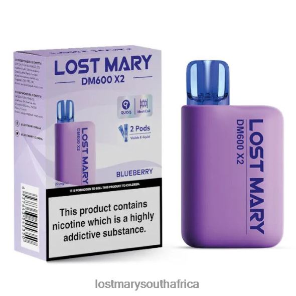 LOST MARY DM600 X2 Disposable Vape Blueberry - Lost Mary Online Store L6R88J189