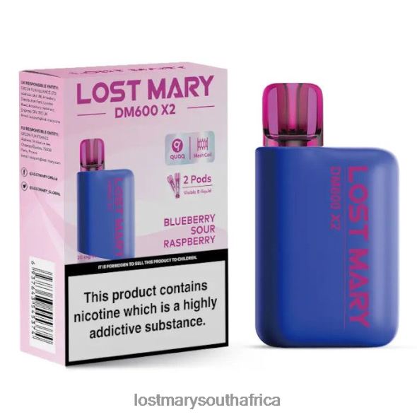 LOST MARY DM600 X2 Disposable Vape Blueberry Sour Raspberry - Lost Mary Vape South Africa L6R88J202