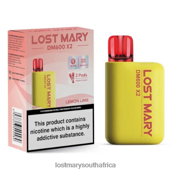 LOST MARY DM600 X2 Disposable Vape Lemon Lime - Lost Mary Price L6R88J194