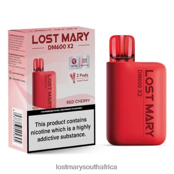 LOST MARY DM600 X2 Disposable Vape Red Cherry - Lost Mary Flavours L6R88J198