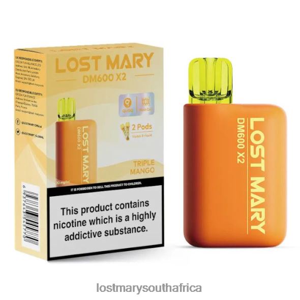 LOST MARY DM600 X2 Disposable Vape Triple Mango - Lost Mary Online Store L6R88J199