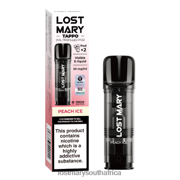 LOST MARY Tappo Prefilled Pods - 20mg - 2PK Peach Ice - Lost Mary Website L6R88J180