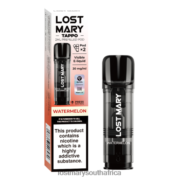 LOST MARY Tappo Prefilled Pods - 20mg - 2PK Watermelon - Lost Mary Vape Sale L6R88J177